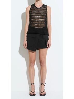 Christian Wijnants Sifa Mini Skirt in Black FR 34 US 0